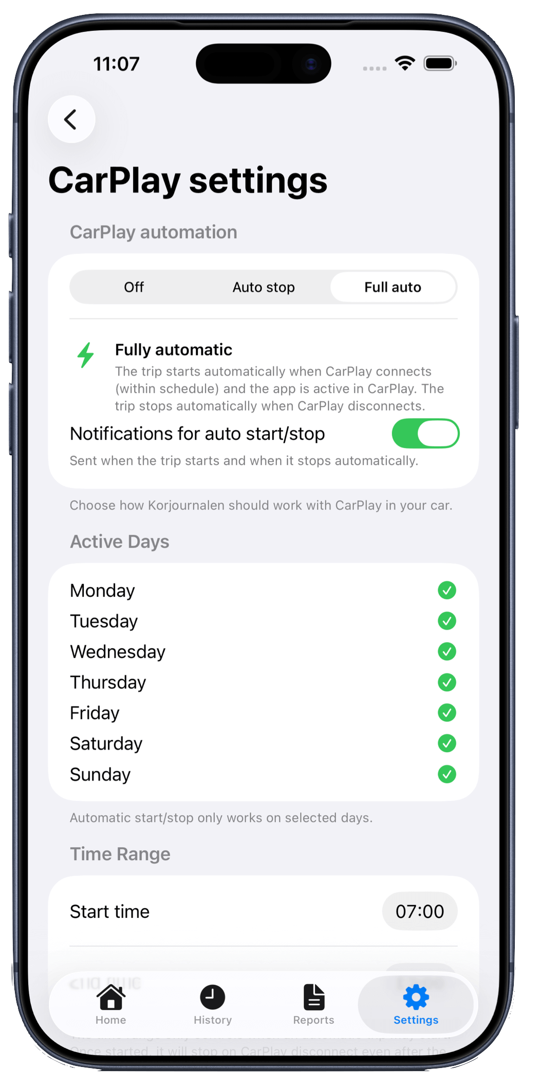 Indstillinger og genveje
